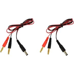 Apex RC Products Futaba Style Transmitter Plug -> 4mm Banana Plug Charge Lead - 2 Pack #1425