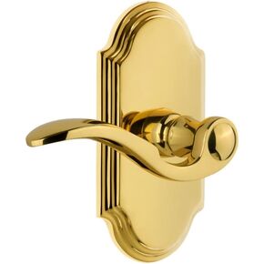 دمية مزدوجة ذات لوحة طويلة مقوسة من Grandeur Hardware مع رافعة بيلاجيو من النحاس مدى الحياة in Kuwait