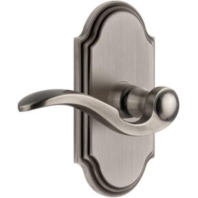 Grandeur Hardware Arc Tall Plate Double Dummy with Bellagio Lever in Antique Pewter in Saudi Arabia