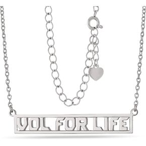 Stone Armory Tennessee Vols Gifts - Tennessee VOL FOR LIFE Necklace - Hypoallergenic and Adjustable 16-20in - University of Tennessee Womens Apparel