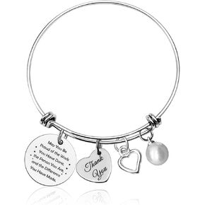 Retirement Gift Thank You Gift Jewelry Bracelet Appreciation Jewelry for Boss Coach Teacher Coworker Leaving Gifts Farewell Gift Goodbye Gift Birthday Christmas Thanksgiving Gift for Manager Leaders