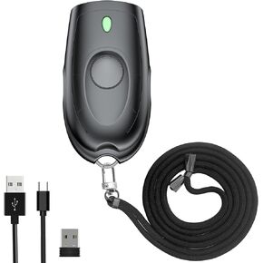 Symcode Bluetooth 2D ماسح الباركود Mini QR ماسح الباركود المحمول 3 في 1 بلوتوث و2.4G لاسلكي وUSB ماسح الباركود السلكي مع Android، iOS، أجهزة الكمبيوتر، Windows