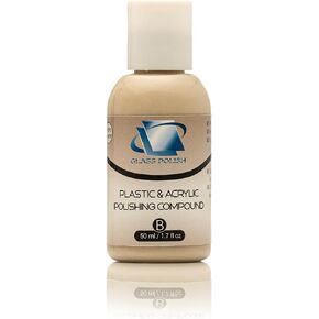 Glass Polish 14017 Plastic & Acrylic Polishing Compound for Professional High-Gloss Micro Finishes – 1.7 Oz