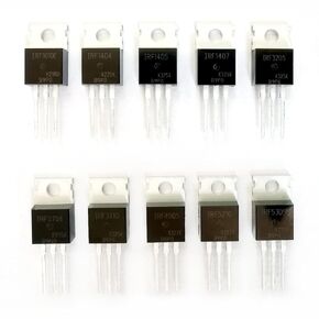 TQDLYKHS New 30Pcs for IRF1010E IRF1404 IRF1405 IRF1407 IRF3205 IRF3708 IRF3710 IRF4905 IRF5210 IRF5305 10kinds x3pcs TO-220 Mosfet Transistors