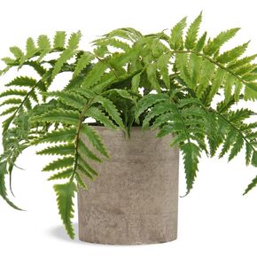 Small Fake Plant Potted Plants Artificial Decor Silk Ferns Plant Faux Plants in Pots for Home Living Room Bedroom Desk Bathroom Window Shelf Farmhouse Decoration