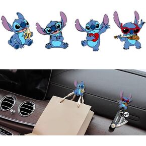 Cute Car Mini Hooks,Multifunctional Auto Adhesive Hangers,Vehicle Hook Stickers, Auto Mini Hangers,Car Storage Hooks for Keys,Mask,Earphone,Cable,Vehicle Decor