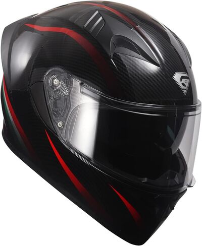 Full Face Motorcycle Helmet with Internal Tinted Visor & DOT Approved for Moped ATV Cruiser Scooter (Alpine Matt Green, Medium) in Saudi Arabia