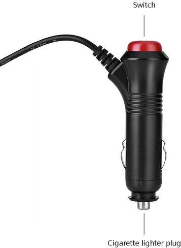 تيار مستمر 5.5x2.1 مللي متر شاحن سيارة 12 فولت 12 فولت 24 فولت 24 فولت ولاعة السجائر موائم مصدر تيار كابل الشاحن مع زر التبديل لسيارة شاحنة حافلة RV in Kuwait