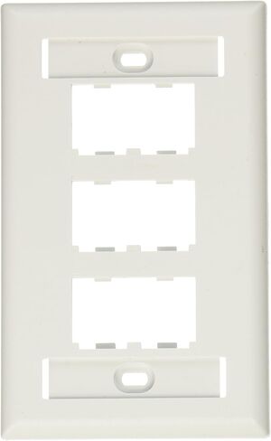 Panduit CFPL6WHY 1-Gang 6-Port Faceplate، أبيض in Kuwait