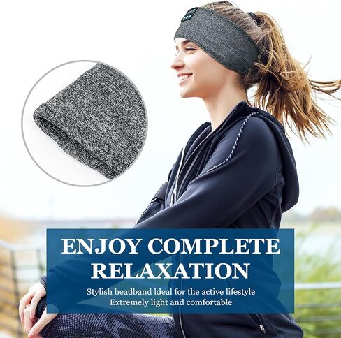 Sleep Headphones -Bluetooth Sleep Mask-Sport Headphones,Long Time Play Headphone Band with Built in Speakers,Perfect for Sleep, Workout, Running, Yoga, Travel,Meditation in Saudi Arabia