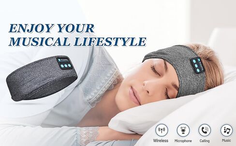 Sleep Headphones -Bluetooth Sleep Mask-Sport Headphones,Long Time Play Headphone Band with Built in Speakers,Perfect for Sleep, Workout, Running, Yoga, Travel,Meditation in Saudi Arabia