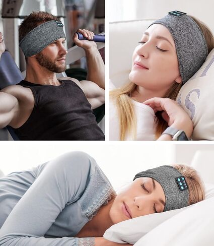Sleep Headphones -Bluetooth Sleep Mask-Sport Headphones,Long Time Play Headphone Band with Built in Speakers,Perfect for Sleep, Workout, Running, Yoga, Travel,Meditation in Saudi Arabia