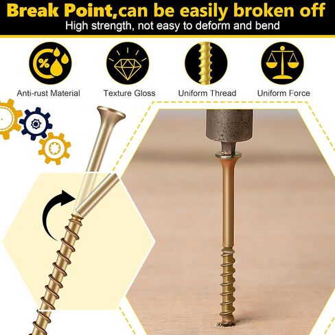 Dreyoo Repair Floor Screws, 50 Screws for Floor Repair, Universal Screws Fit Hardwood Floors/Vinyl Floors/Carpets, Wood Floor Gap Fixer Replacement for 3233, Bolt Assortment Sets in Saudi Arabia