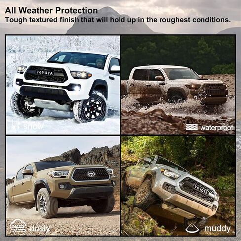 Kiwi Master Mud Flaps Compatible with 2016-2023 Toyota Tacoma Accessories Heavy Duty Front & Rear Mud Guards (with OEM Fender Flares, NOT fits SR) in Saudi Arabia