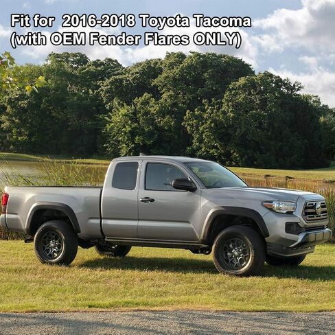 Kiwi Master Mud Flaps Compatible with 2016-2023 Toyota Tacoma Accessories Heavy Duty Front & Rear Mud Guards (with OEM Fender Flares, NOT fits SR) in Saudi Arabia
