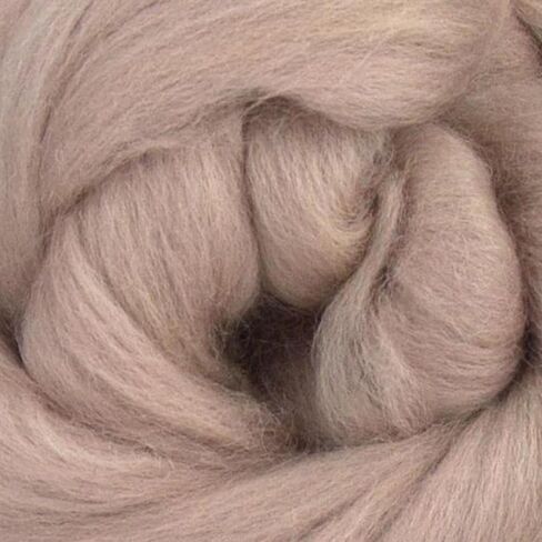 Merino Wool Combed Top | 1 lb Premium Wool Roving | 22 Micron, Best Merino Wool for Spinning, Tapestry, Needle Felting, Big Yarn Roving and Wall Hangings (Mink) in Saudi Arabia