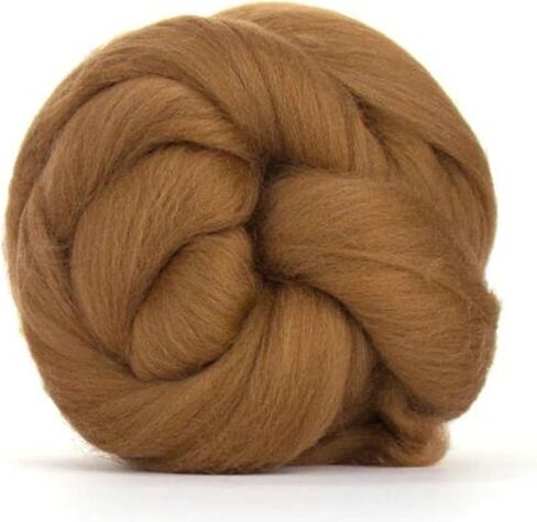 Merino Wool Combed Top | 1 lb Premium Wool Roving | 22 Micron, Best Merino Wool for Spinning, Tapestry, Needle Felting, Big Yarn Roving and Wall Hangings (Mink) in Saudi Arabia