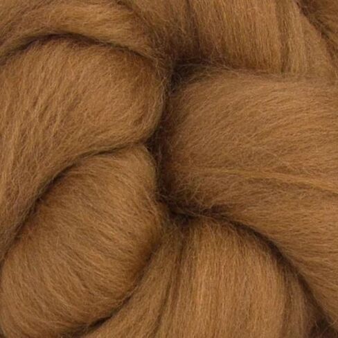 Merino Wool Combed Top | 1 lb Premium Wool Roving | 22 Micron, Best Merino Wool for Spinning, Tapestry, Needle Felting, Big Yarn Roving and Wall Hangings (Mink) in Saudi Arabia