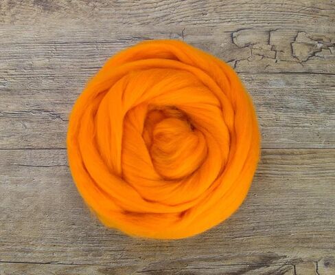 Merino Wool Combed Top | 1 lb Premium Wool Roving | 22 Micron, Best Merino Wool for Spinning, Tapestry, Needle Felting, Big Yarn Roving and Wall Hangings (Mink) in Saudi Arabia