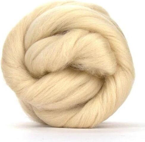 Merino Wool Combed Top | 1 lb Premium Wool Roving | 22 Micron, Best Merino Wool for Spinning, Tapestry, Needle Felting, Big Yarn Roving and Wall Hangings (Mink) in Saudi Arabia