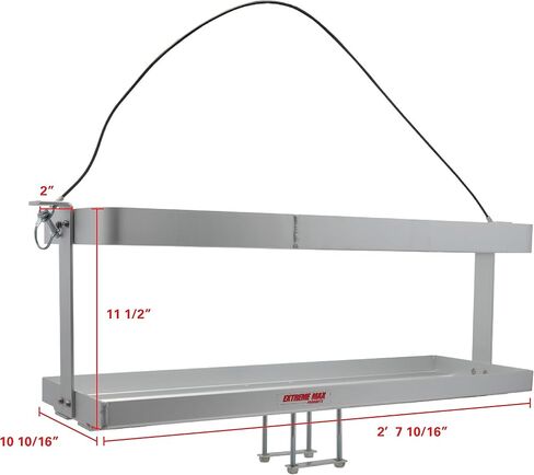 Extreme Max 5001.5861 Aluminum Trailer-Mount Race Fuel Jug Holder - Fits Three 5 Gallon Fuel Containers in Saudi Arabia
