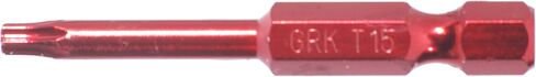 GRK 772691874276 مثبتات Star T15 x 2 بوصة L Power Bit من الفولاذ الكربوني 2 قطعة، بدون حجم، أحمر in Saudi Arabia