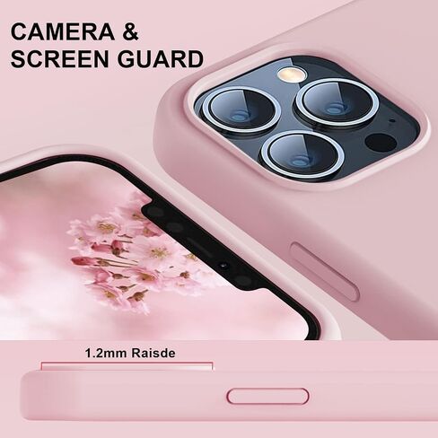 LOVE 3000 Compatible with iPhone 12 Pro Max Phone Case | Thickening 2.1 MM Liquid Silicone | Anti-Scratch Microfiber Lining | Full-Body Duty Heavy Protection Case for Men, Black in Saudi Arabia