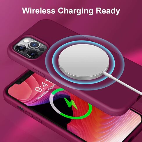 LOVE 3000 متوافق مع حافظة هاتف iPhone 12 Pro Max | سماكة السيليكون السائل | بطانة من الألياف الدقيقة مضادة للخدش | حافظة حماية شديدة التحمل لكامل الجسم لهاتف iPhone 12 Pro Max للنساء والفتيات، رمل وردي in Saudi Arabia