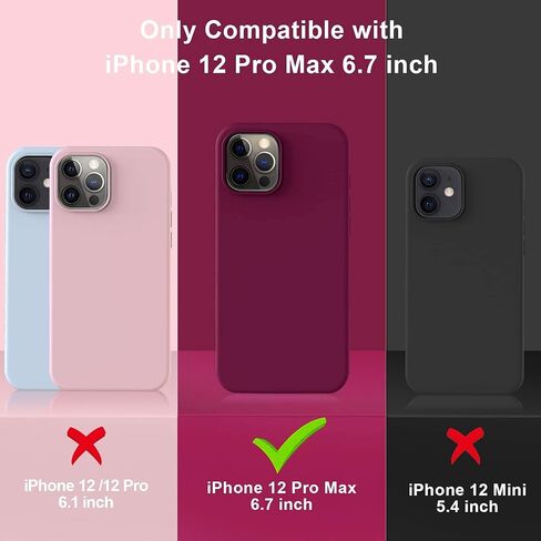 LOVE 3000 متوافق مع حافظة هاتف iPhone 12 Pro Max | سماكة السيليكون السائل | بطانة من الألياف الدقيقة مضادة للخدش | حافظة حماية شديدة التحمل لكامل الجسم لهاتف iPhone 12 Pro Max للنساء والفتيات، رمل وردي in Saudi Arabia