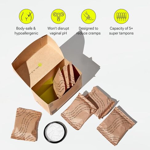 Flex Bamboo Pads (30 Count) & Flex Menstrual Discs (12 Count) Bundle | Beginner-Friendly Tampon Alternative | Helps Fight Odor | Disc Capacity of 5 Super Tampons in Saudi Arabia