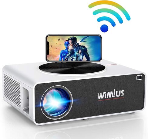 5G Wifi Projector, WiMiUS New K3 Video Projector 10000:1 Contrast Support 300'' Screen 4K Compatible with USB HDMI VGA AV for PC PS4 Fire TV Stick Smartphones in Saudi Arabia