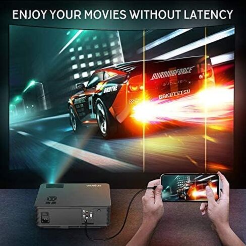 5G Wifi Projector, WiMiUS New K3 Video Projector 10000:1 Contrast Support 300'' Screen 4K Compatible with USB HDMI VGA AV for PC PS4 Fire TV Stick Smartphones in Saudi Arabia