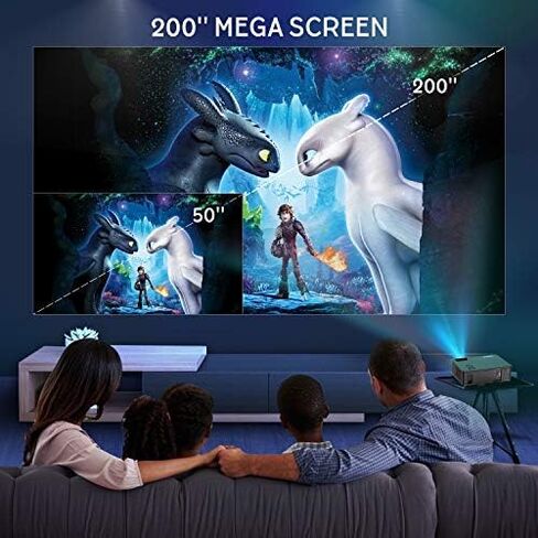 5G Wifi Projector, WiMiUS New K3 Video Projector 10000:1 Contrast Support 300'' Screen 4K Compatible with USB HDMI VGA AV for PC PS4 Fire TV Stick Smartphones in Saudi Arabia