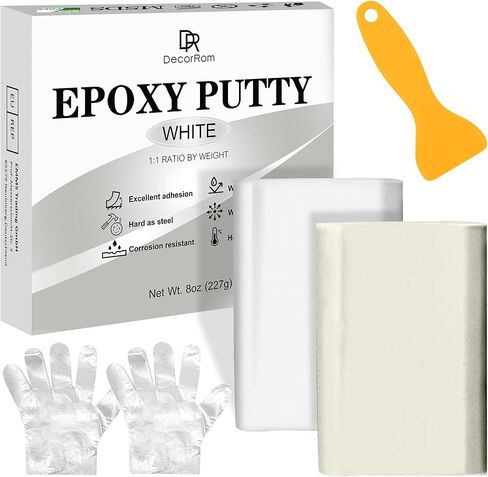 Epoxy Putty - 8oz / 227g Pool Putty, 2 in 1 Underwater or above Fast Repair, Fix Leaks, Cracks, Filling, Sculpting - 2 Part Epoxy Sculpt Clay for Metal, Tile, Concrete, Plastic, Ceramics (Black) in Saudi Arabia