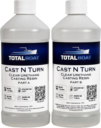 TotalBoat Cast N Turn Clear يوريثان صب الراتنج لإنشاء فراغات دوارة هجينة in Kuwait