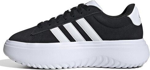 حذاء رياضي نسائي من Adidas Grand Court ذو منصة من الجلد السويدي in Saudi Arabia
