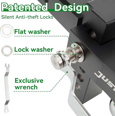 وصلة مقطورة قابلة للتعديل مقاس 15.24 سم من Just-V مقاس 15.24 سم قطرة/ارتفاع، تناسب كرة السحب المزدوجة (2 بوصة × 2-5/16 بوصة) لسيارات الدفع الرباعي والمركبات الترفيهية والشاحنات -12,500 جيجا طن مع مقطورة خاصة مسامير أقفال سوداء in Kuwait