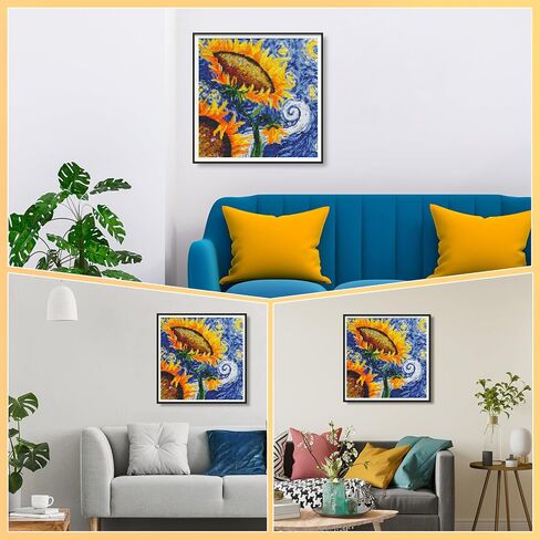 DIAMONDOUBLE Diamond Painting Kits for Adults with Diamond Art Supplies, Colorful Diamond Art for Wall Decor, 12x12 Inch in Kuwait