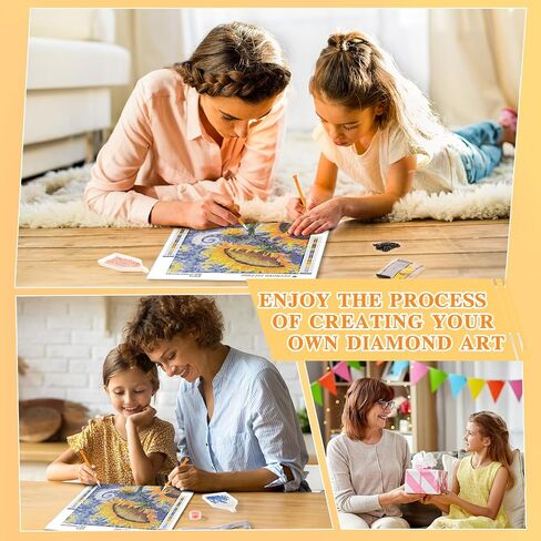 DIAMONDOUBLE Diamond Painting Kits for Adults with Diamond Art Supplies, Colorful Diamond Art for Wall Decor, 12x12 Inch in Kuwait
