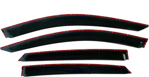 2017-2020 Tape-on Side Window Deflector Visors for Hyundai Elantra SE SEL Value ECO Limited Sport Black Tinted Rain Guards 2018 2019 in Kuwait