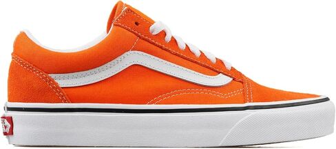 حذاء Vans Old Skool للرجال مقاس 5، اللون: برتقالي نمر/أبيض حقيقي in Saudi Arabia