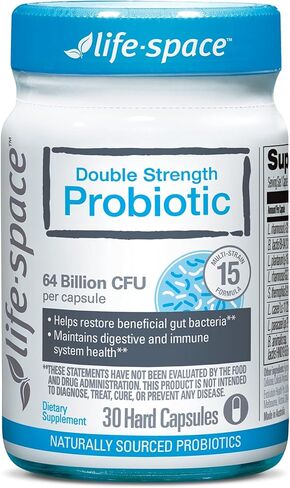 Life-Space Probiotic Supplements – Premium Broad Spectrum Probiotics for Women, Men and Adults – Shelf-Stable 32 Billion CFU & 15 Strains Probiotics – for Digestive and Immune Support – 30 Capsules in Kuwait