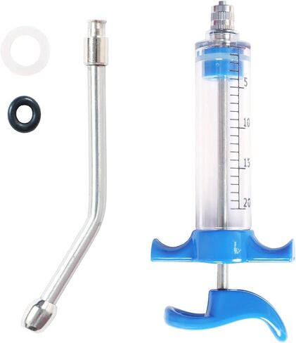 1 Pcs Goats Feed Water Distributor, Reusable, Drench Nozzle, Adjustable Dosage, for Goats, Sheep, Horse, Pig, Dog, Cattle, Cat Supplies (Blue 10ml) in Saudi Arabia