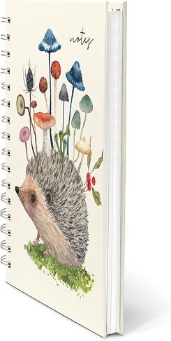 استوديو أوه! دفتر ملاحظات حلزوني متوسط ​​مقاس 5.75 بوصة × 8.75 بوصة، مخطط يومي بغطاء لطيف، دفتر يوميات بغلاف مقوى، ورق مسطر 160 صفحة، وزن ورق 100 جرام في المتر المربع، غلاف مسطح للتدوين اليومي، Bee Happy in Kuwait