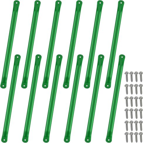 Sulythw 12 Pcs Monkey Bars Playground Swing Set Playset Ladder Rungs Set for Backyards Indoor and Outdoor Climbing Kit Steel Monkey Bars Hardware with Screws (Green, 21 Inch) in Saudi Arabia