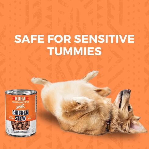 KOHA Minimal Ingredient Chicken Stew for Dogs, High Protein Limited Ingredient Dog Food, 12.7oz Cans (Case of 12) in Kuwait