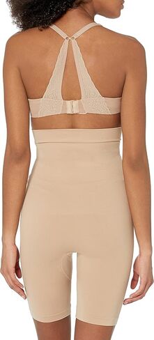 Ahh By Rhonda Shear Women's Ahh Smooth Operator High Waist Seamless Long Line, Nude, Small in Kuwait