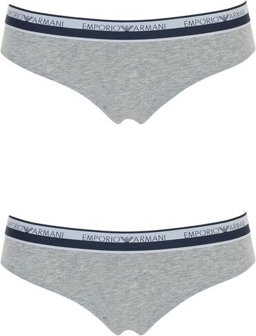 Emporio Armani Women's Stretch Cotton Logoband 2-Pack Brief in Saudi Arabia
