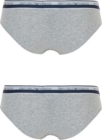 Emporio Armani Women's Stretch Cotton Logoband 2-Pack Brief in Saudi Arabia