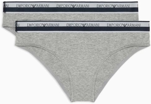 Emporio Armani Women's Stretch Cotton Logoband 2-Pack Brief in Saudi Arabia